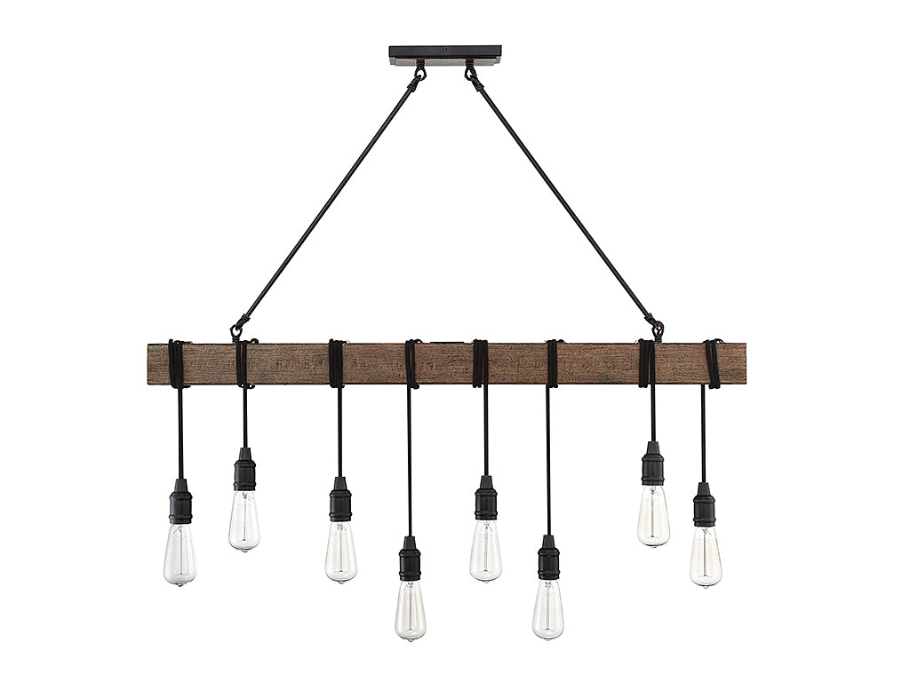 Lustre linéaire à huit lumières Burgess Durango