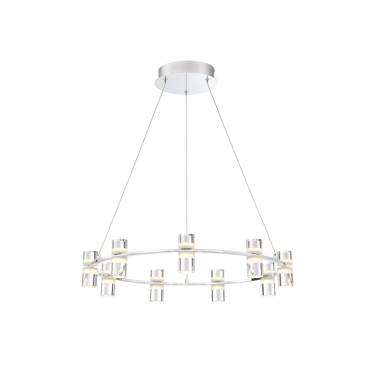 Netto LED Pendant in Chrome