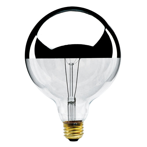 Half Series Light Bulb in Half Chrome