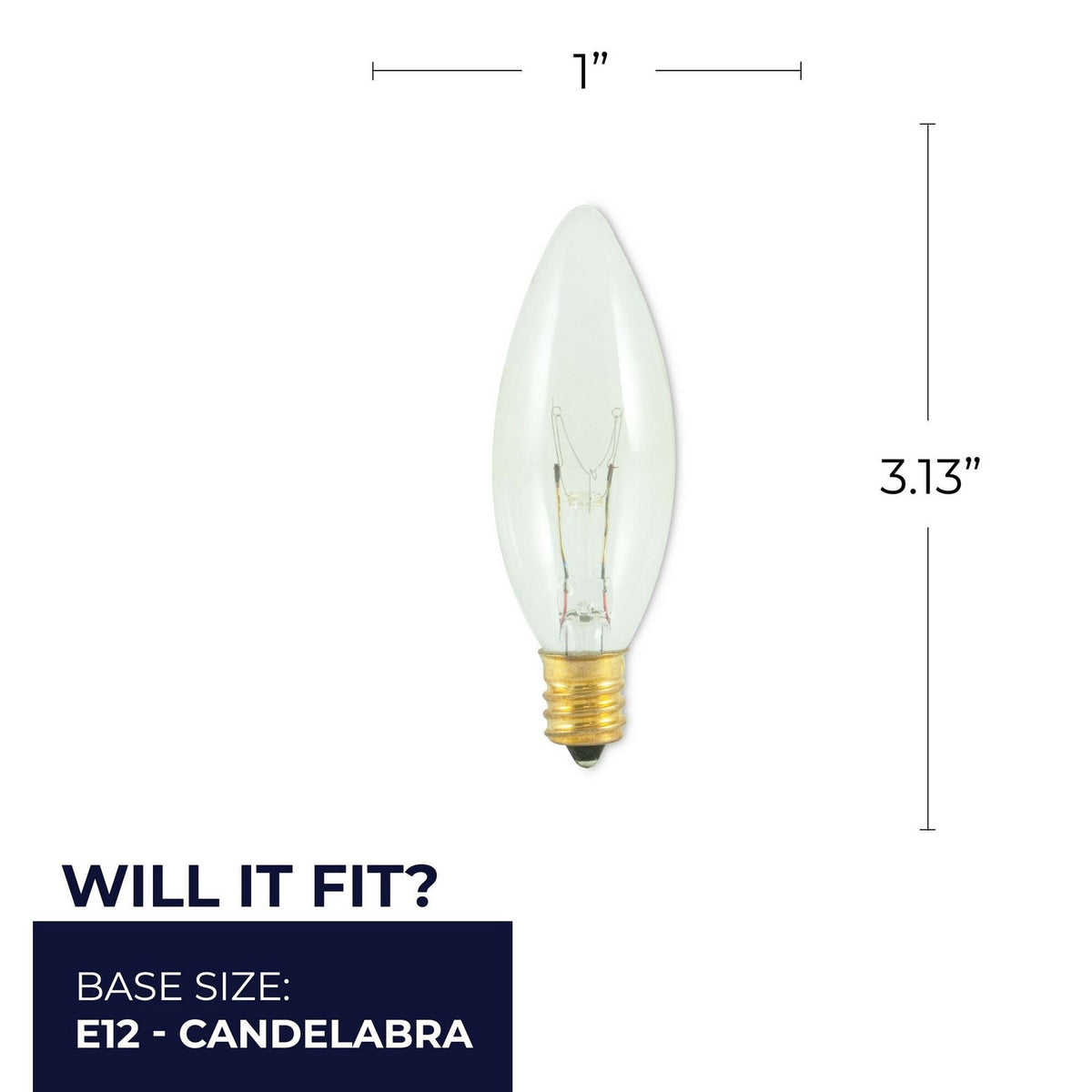 Torpedo Light Bulb in Clear