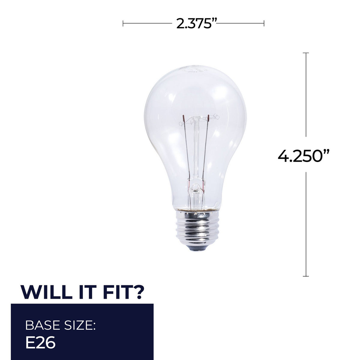 A-Type: Light Bulb in Clear