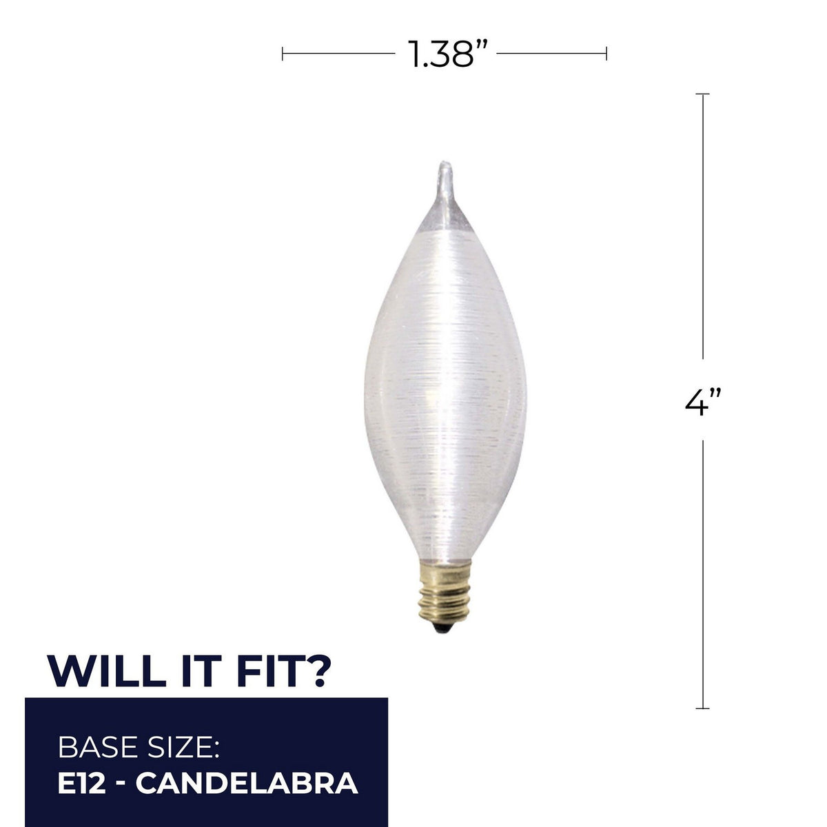 Spun Light Light Bulb in Satin