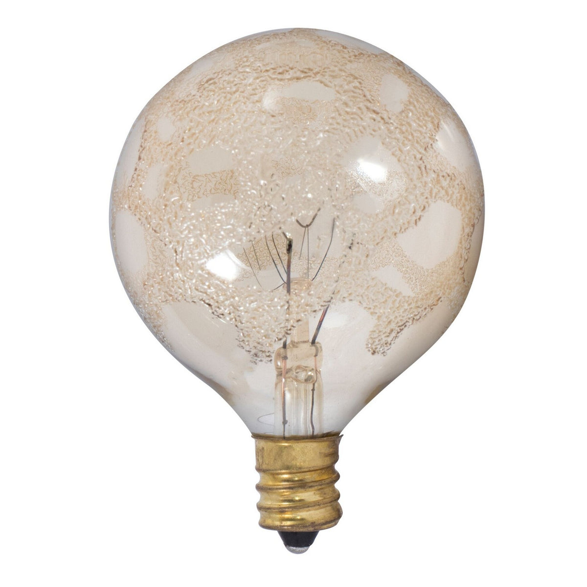 Crystal Light Bulb in Amber Marble