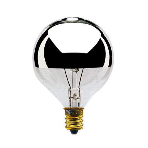 Half Series Light Bulb in Half Chrome