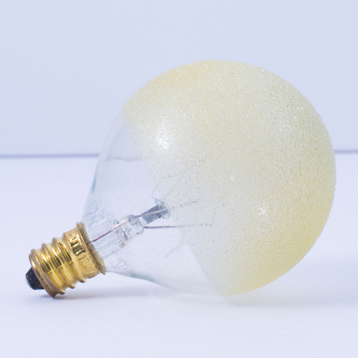 Crystal Light Bulb in Amber Ice