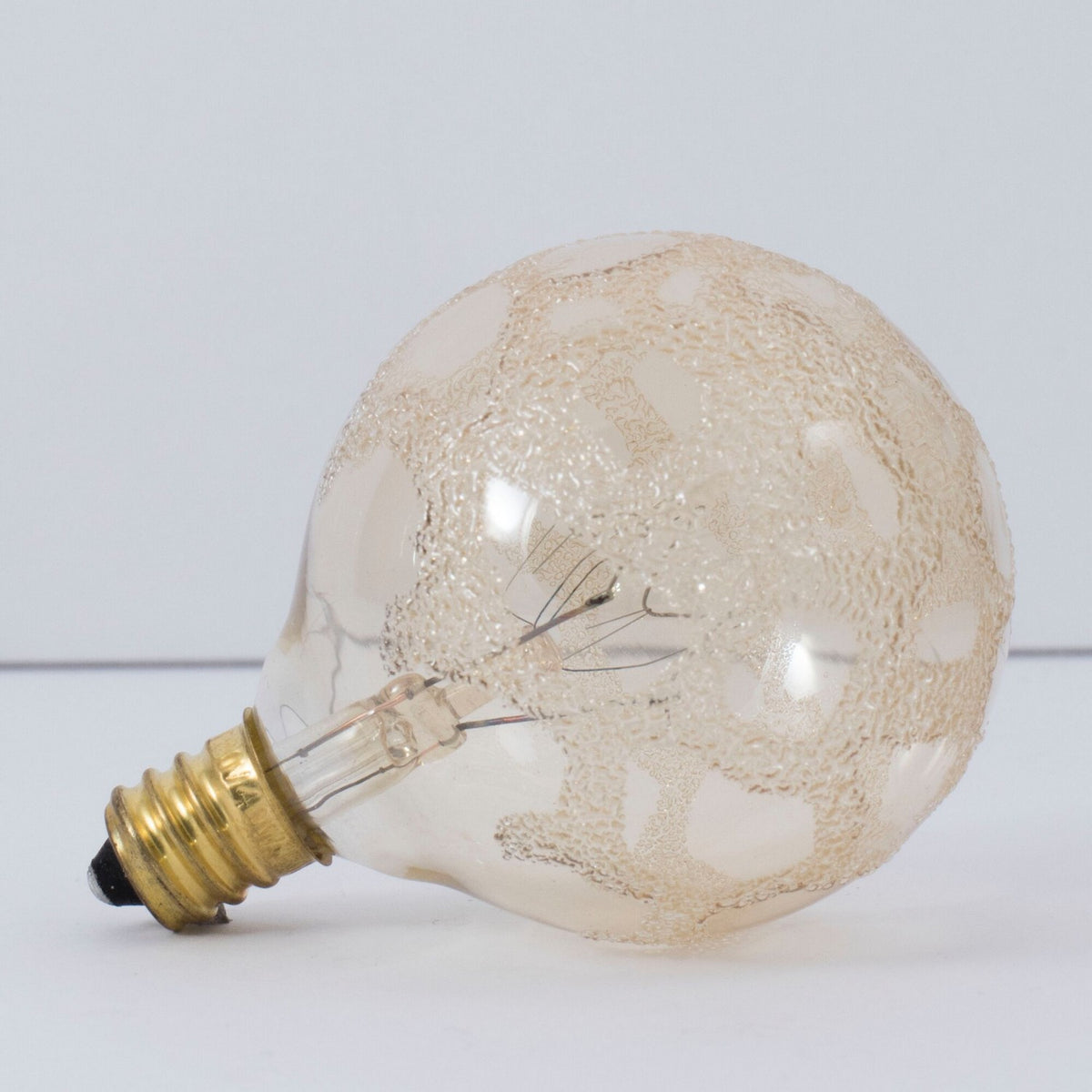 Crystal Light Bulb in Amber Marble