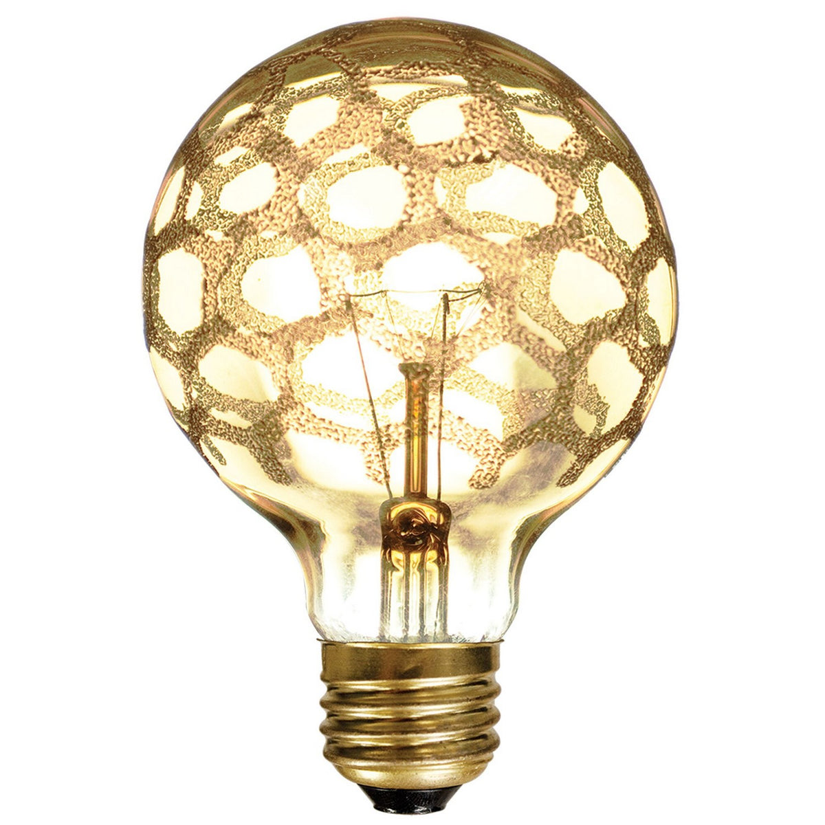 Crystal Light Bulb in Amber Marble