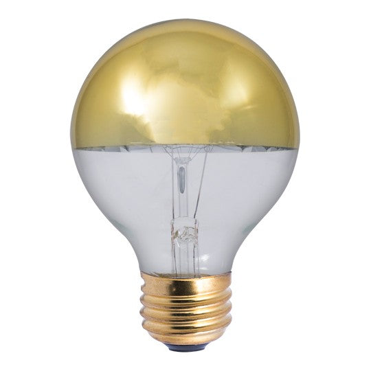 Half Series Light Bulb in Half Gold