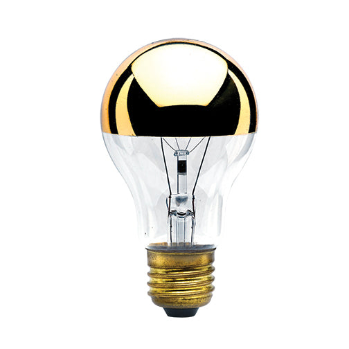 Half Series Light Bulb in Half Gold