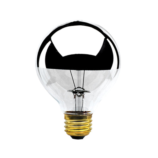 Half Series Light Bulb in Half Chrome