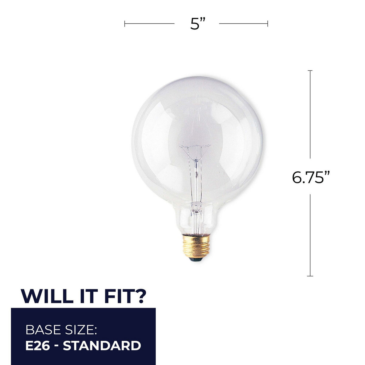 Globe Light Bulb in Clear