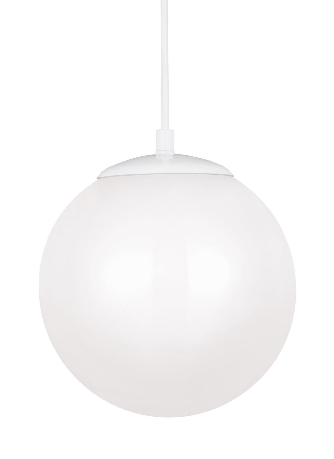 Leo - Hanging Globe LED Pendant in White