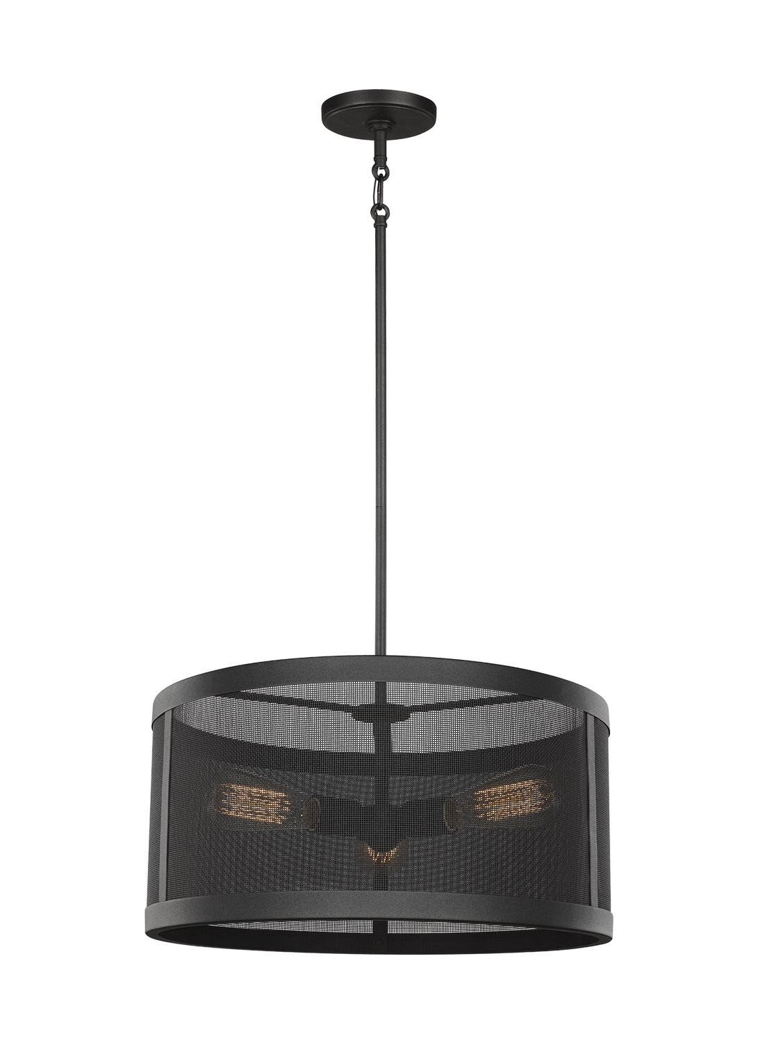 Gereon Three Light Pendant in Black