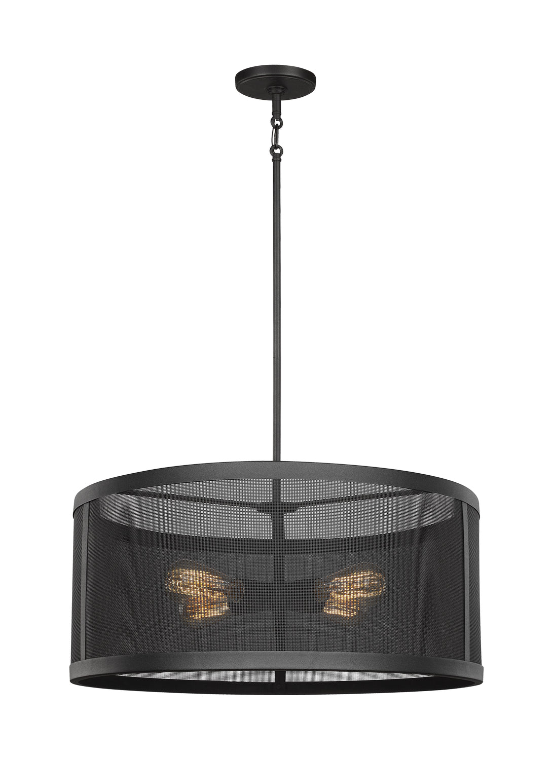 Gereon Four Light Pendant in Black