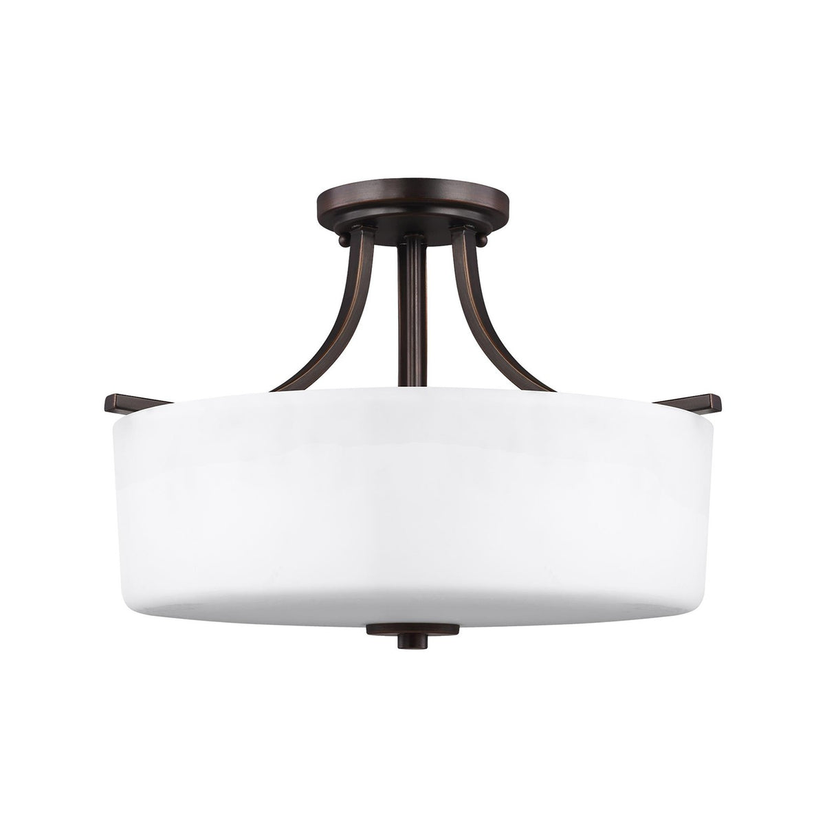 Canfield Three Light Semi-Flush Mount