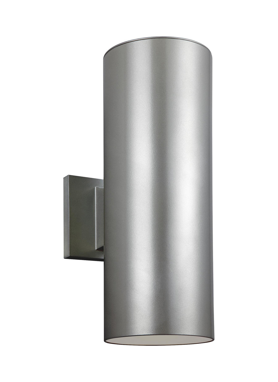 Outdoor Cylinders LED Outdoor Wall Lantern in Painted Brushed Nickel