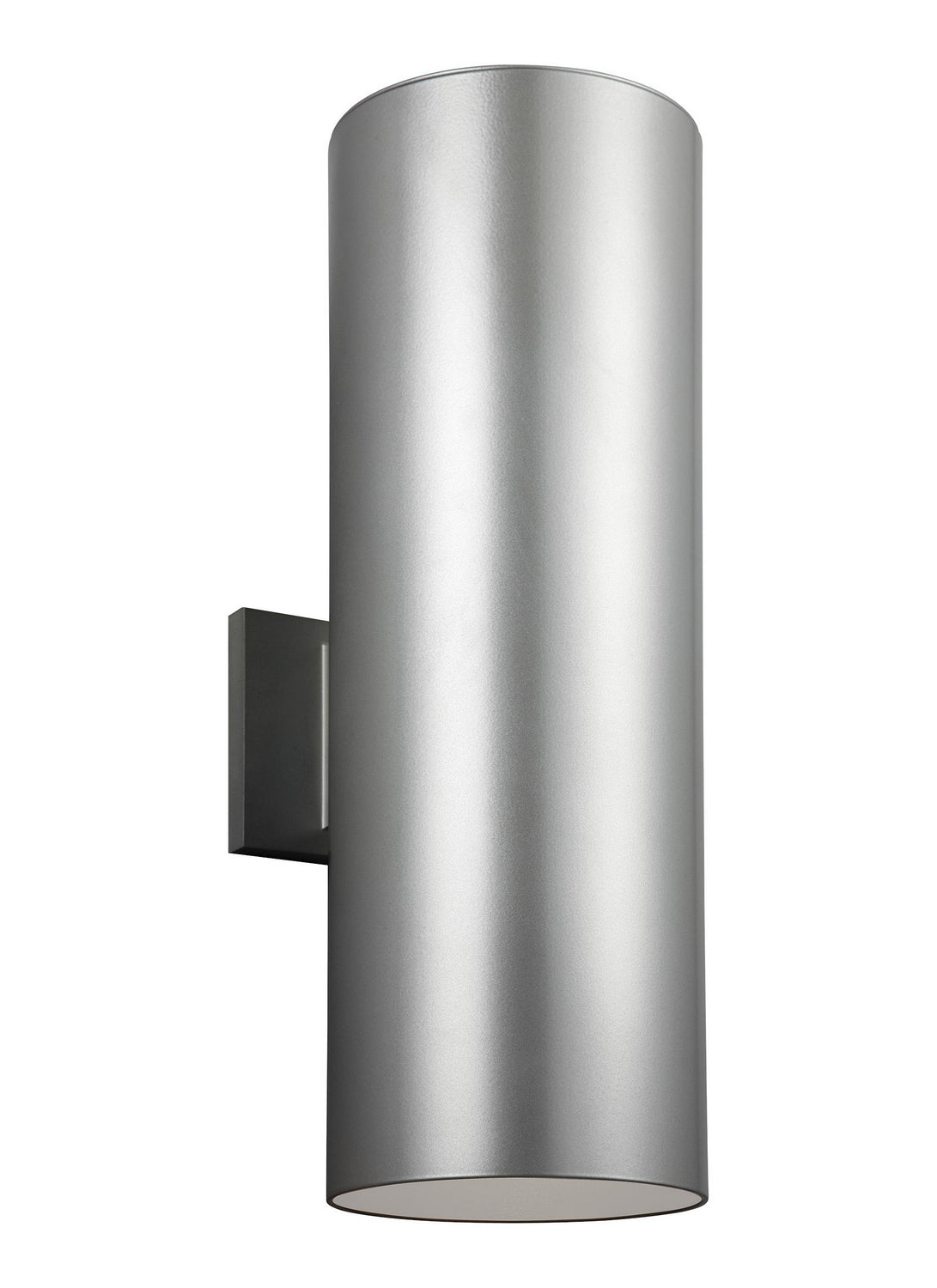 Outdoor Cylinders LED Outdoor Wall Lantern in Painted Brushed Nickel