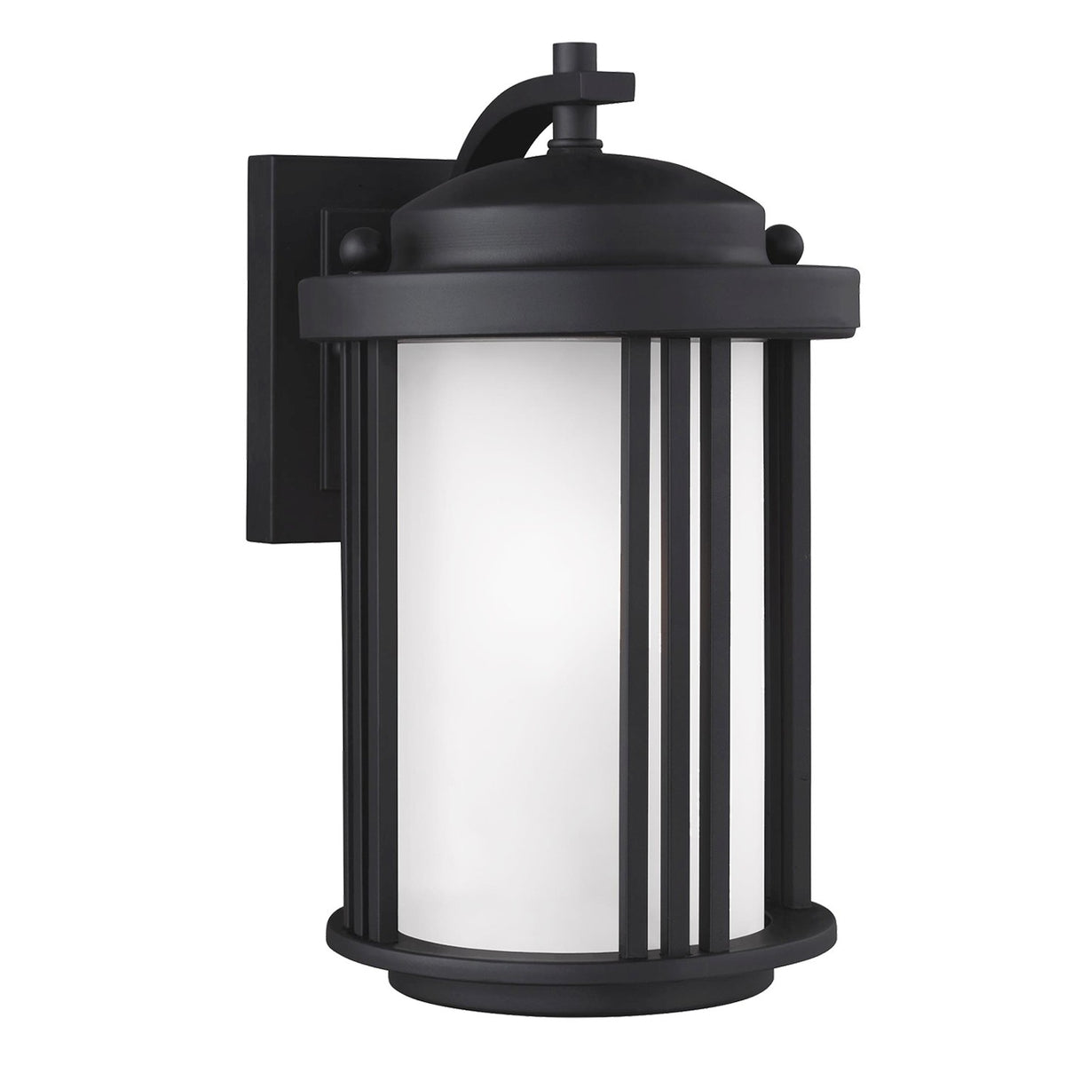 Crowell One Light Outdoor Wall Lantern in Black