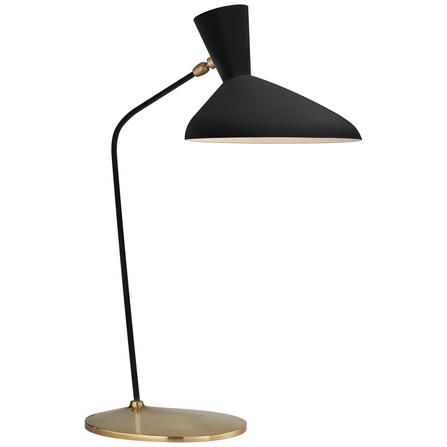 Austen Large Offset Table Lamp in White. BBL 3601SHG-L.