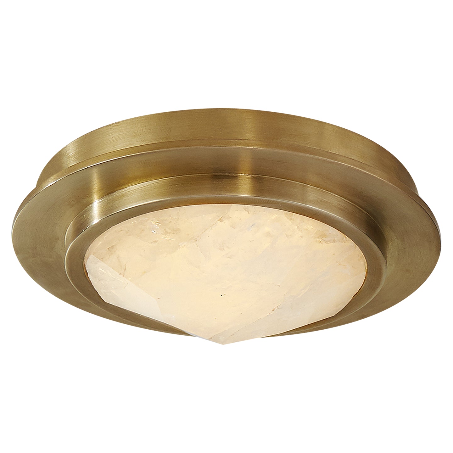 Halcyon LED Flush Mount in Antique-Burnished Brass