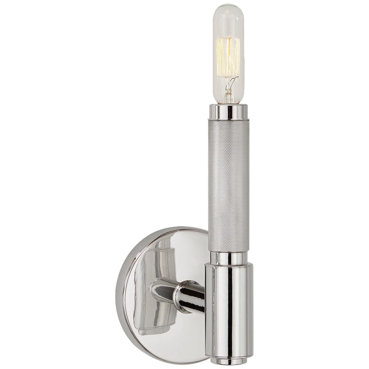 Barrett One Light Wall Sconce in Polished Nickel