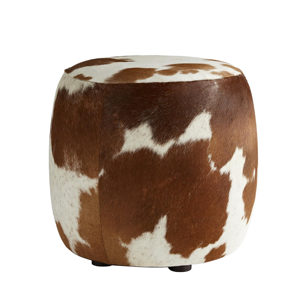 Owen Ottoman in Brown and White Hide