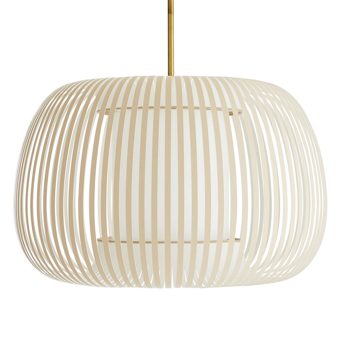 Mia One Light Pendant in Beige