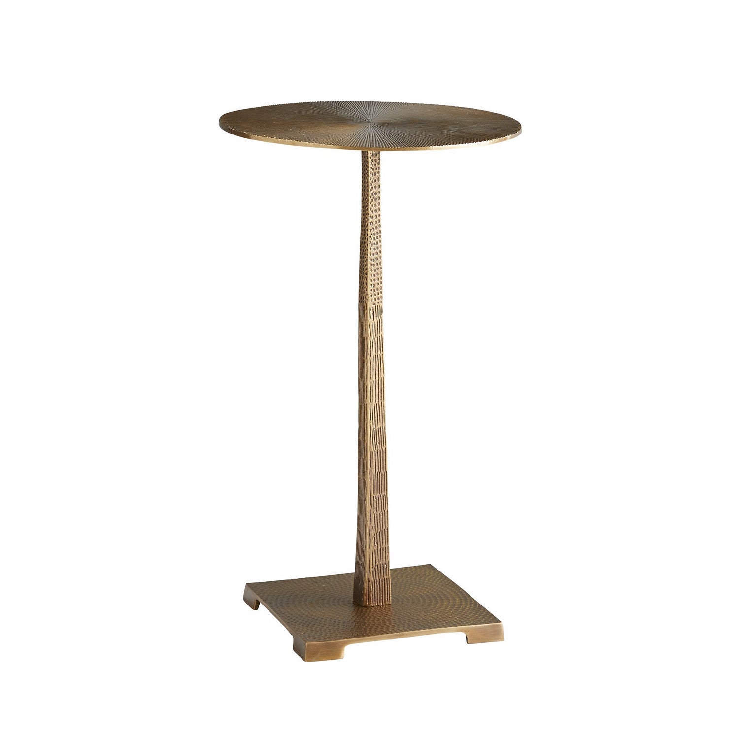 Otelia Accent Table in Vintage Brass
