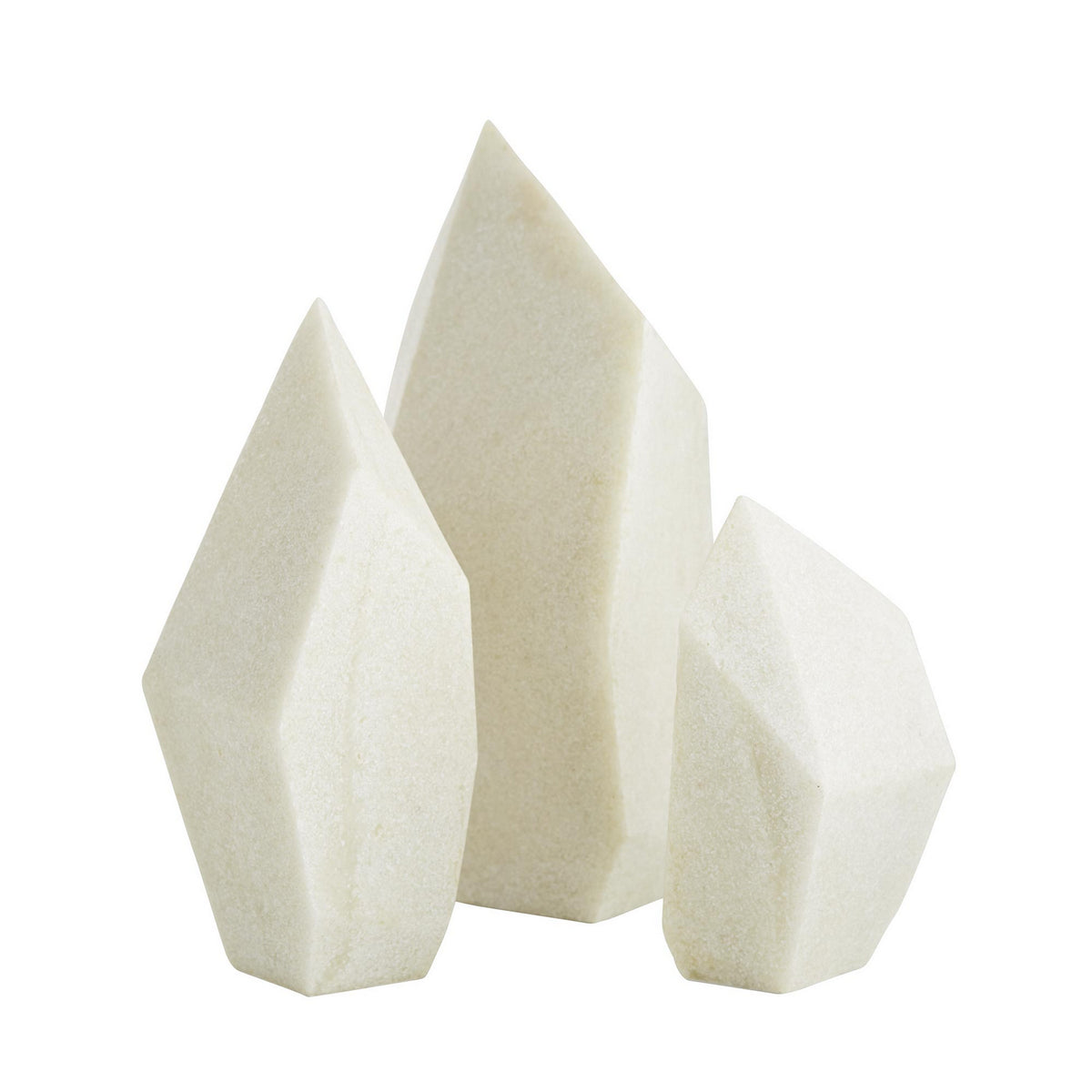 Sculptures de Nerines, ensemble de 3 en faux marbre