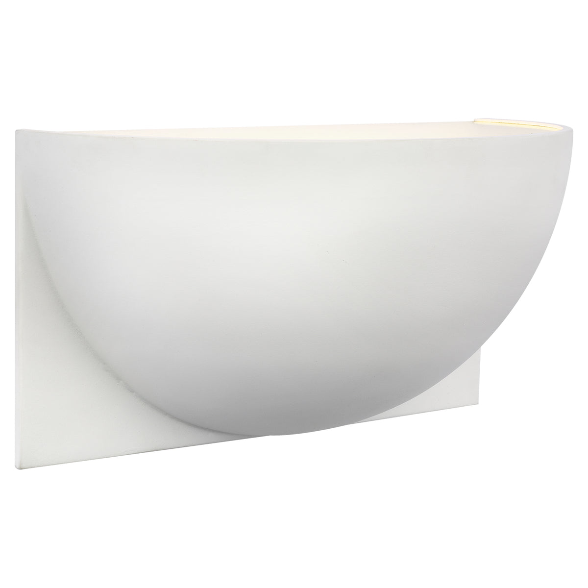 Quarter Sphere LED Wall Sconce in White