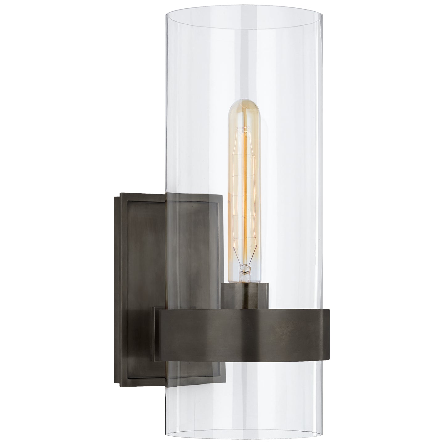 Presidio Petite Sconce in Polished Nickel with Clear Glass -S 2165PN-CG