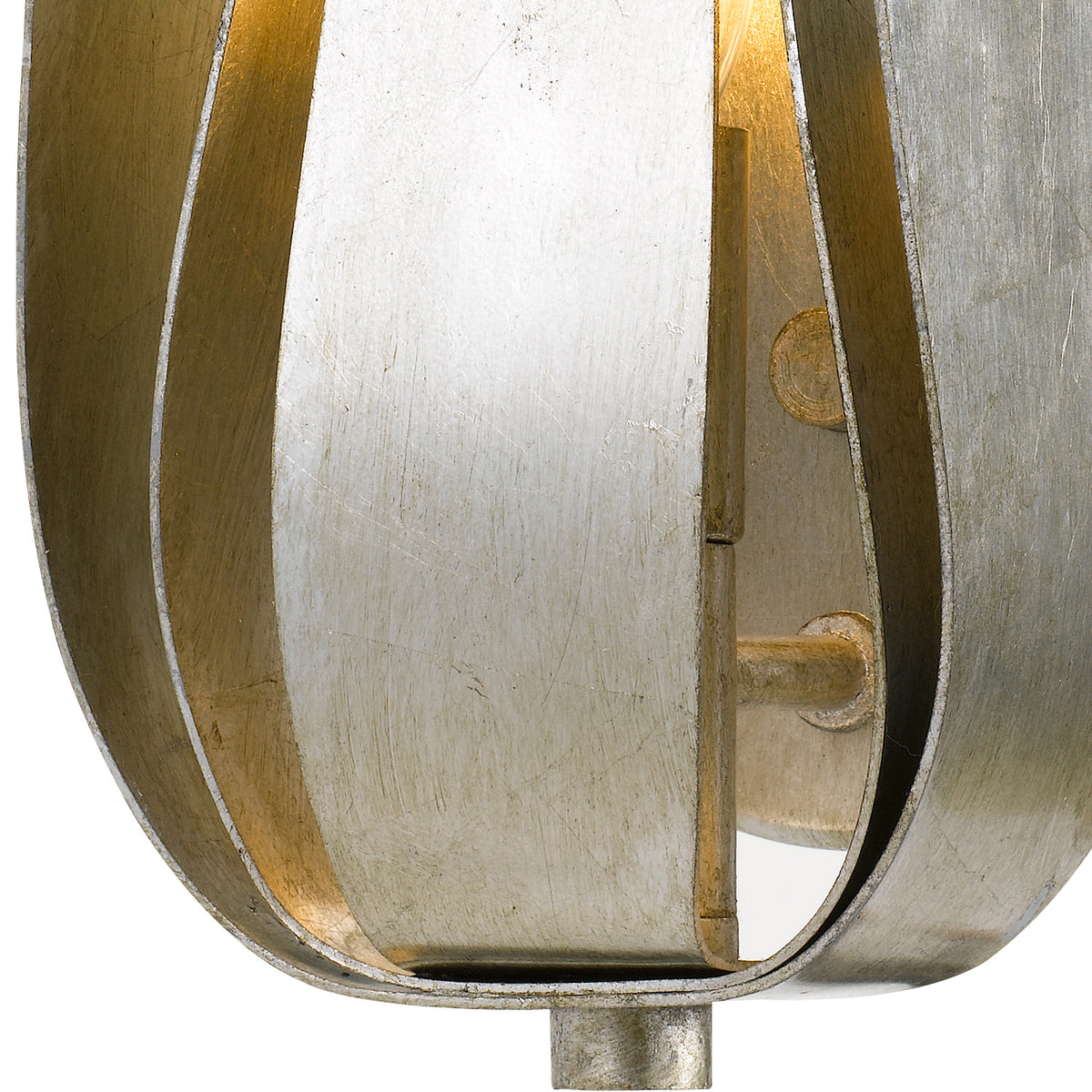 Broche One Light Wall Sconce in Antique Silver