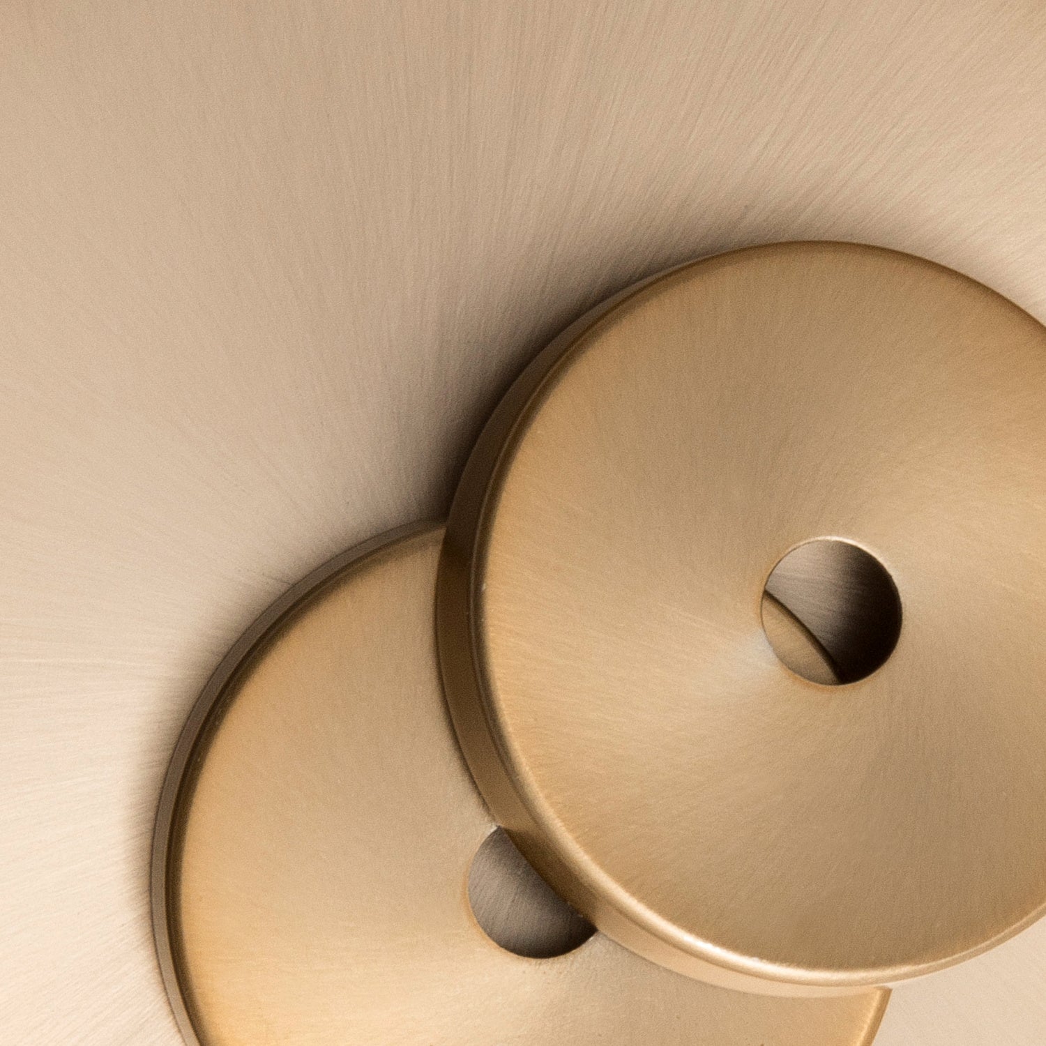 Danielson Three Light Semi Flush Mount in Vibrant Gold