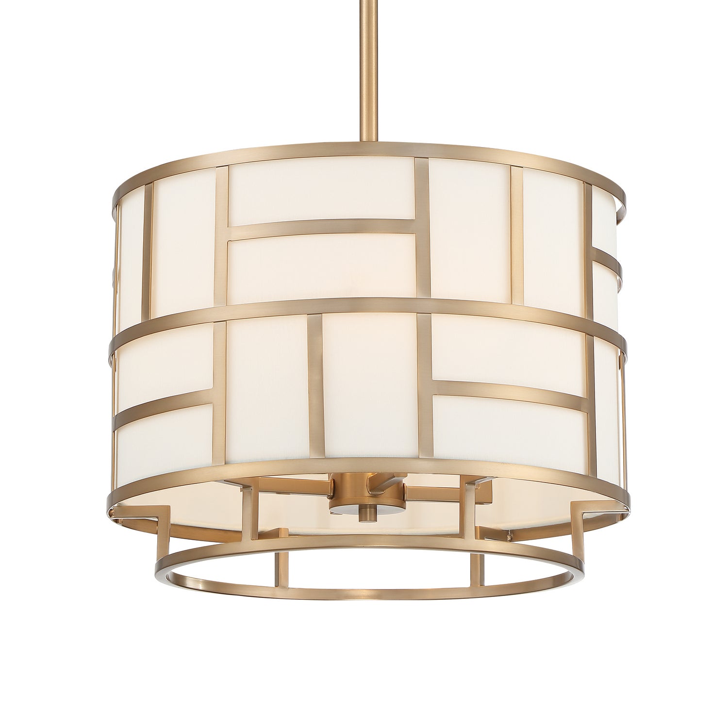 Danielson Four Light Chandelier in Vibrant Gold