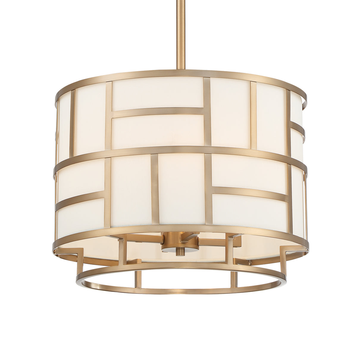 Danielson Four Light Chandelier in Vibrant Gold