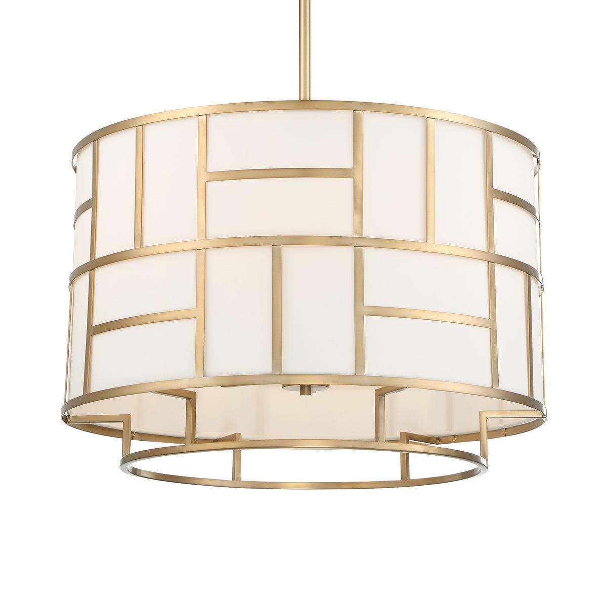 Danielson Six Light Chandelier in Vibrant Gold