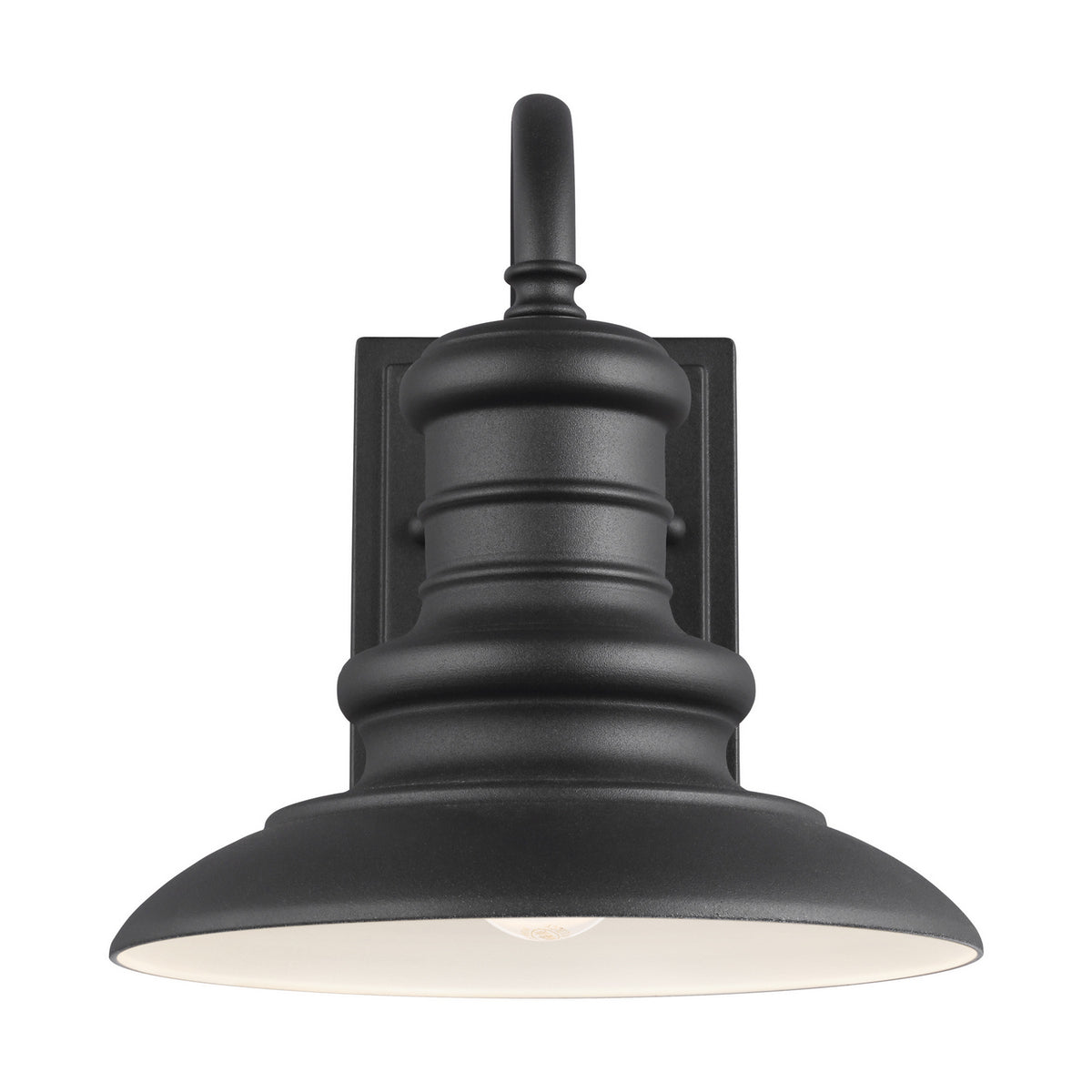 Redding Station One Light Outdoor Wall Lantern in Textured Black