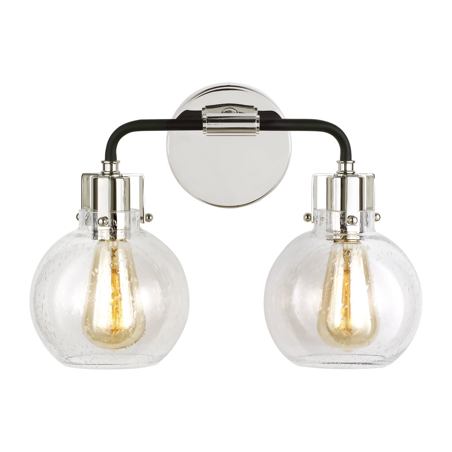 Clara 2 - Light Vanity polished nickel/ textured black