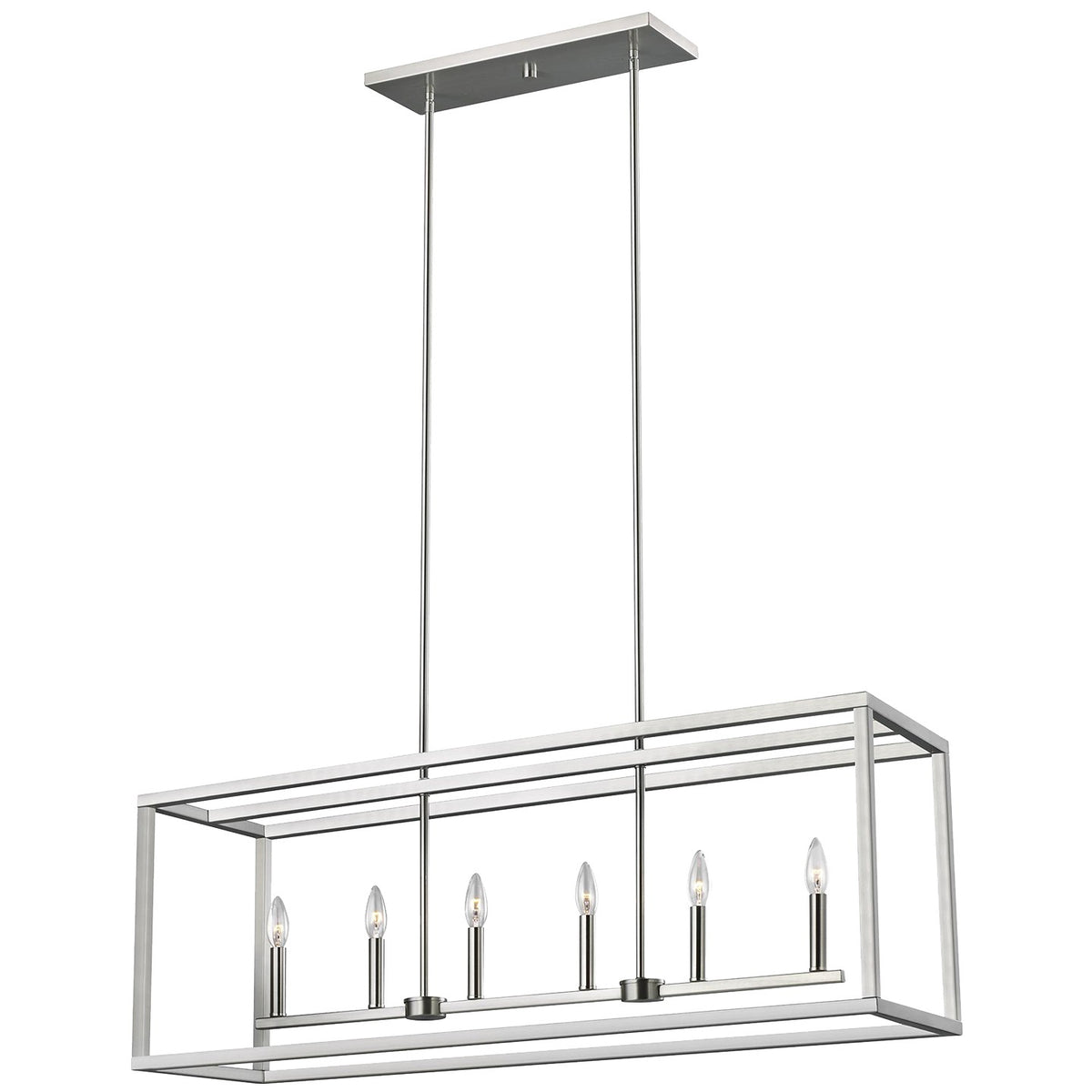 Moffet Street Six Light Island Pendant