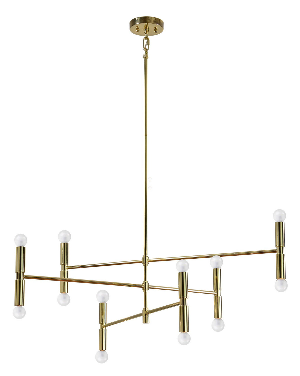 Axis 12 Light Ceiling Fixture in Gold