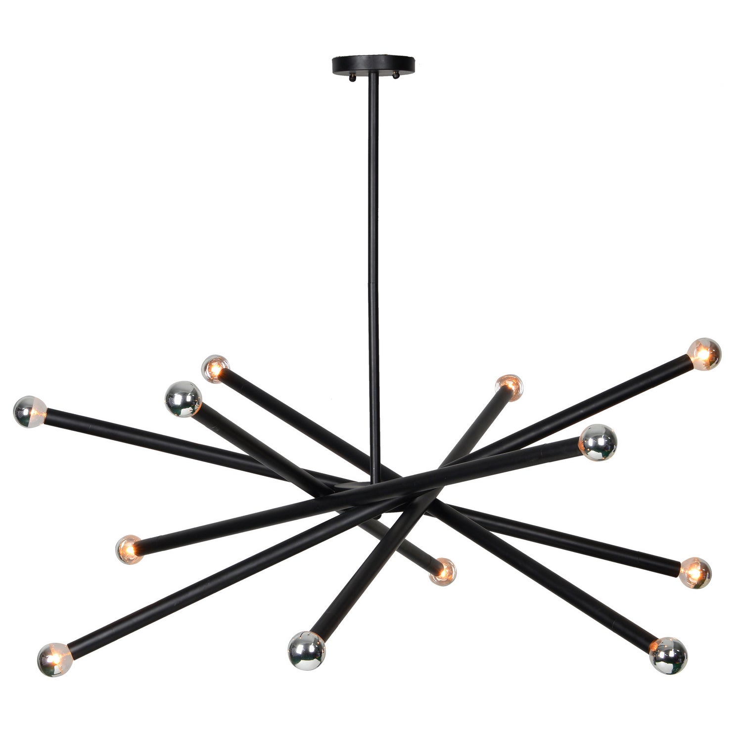 Clemente 12 Light Ceiling Fixture in Black