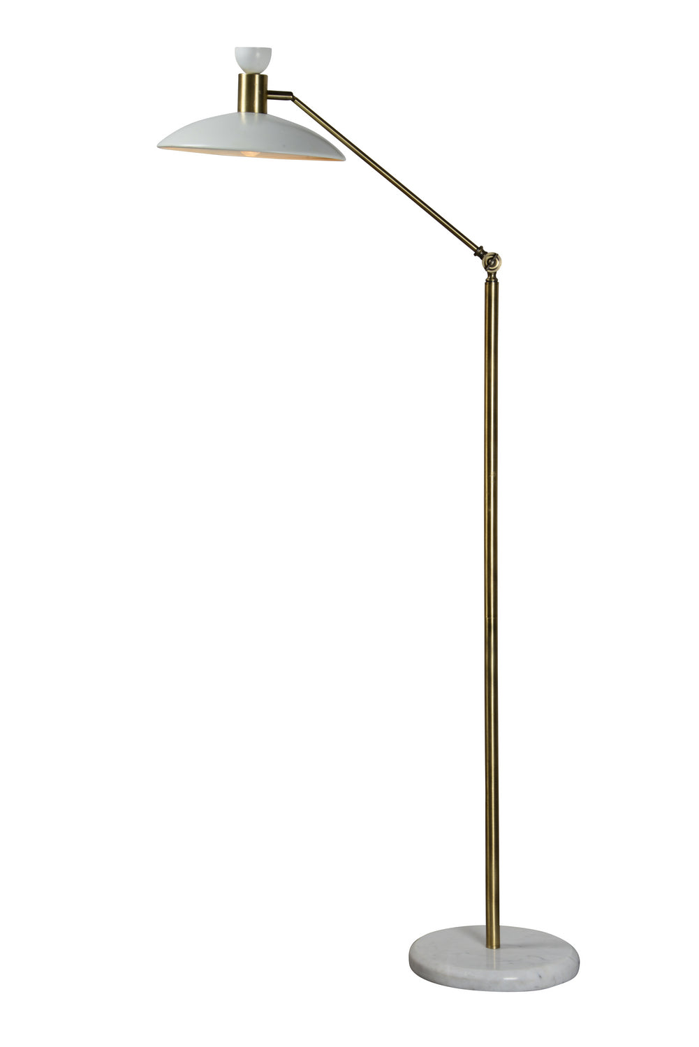 Troilus One Light Floor Lamp in Brass