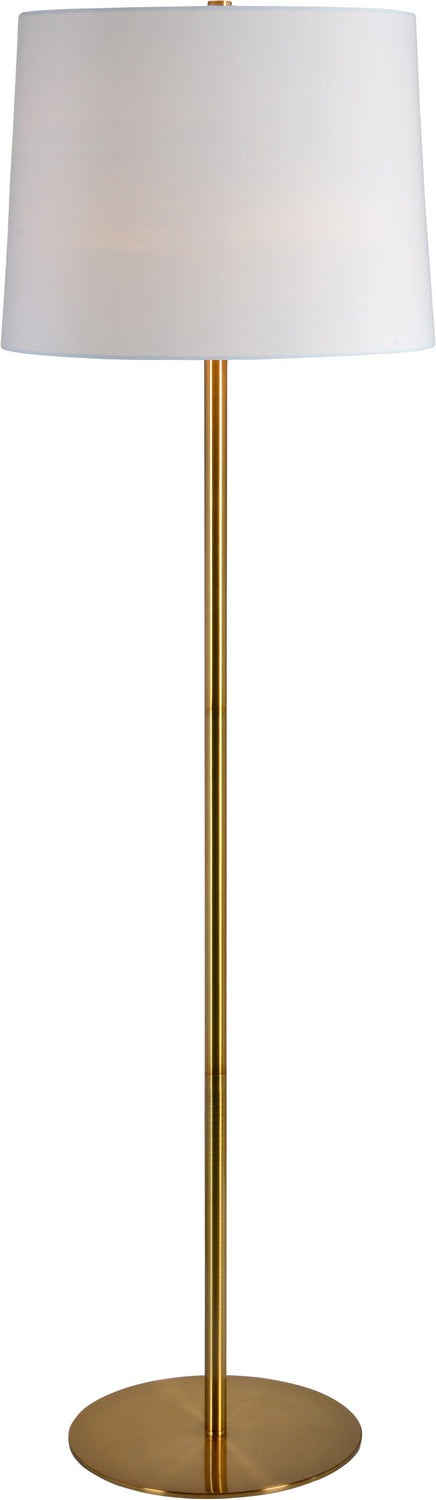 Radison One Light Floor Lamp in Antique Brass