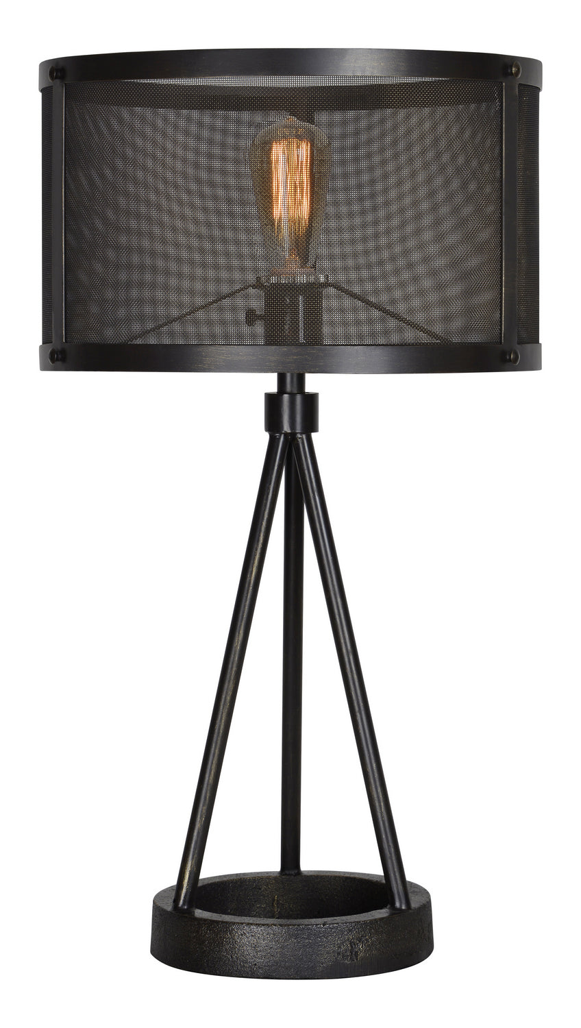 Livingstone One Light Table Lamp in Black