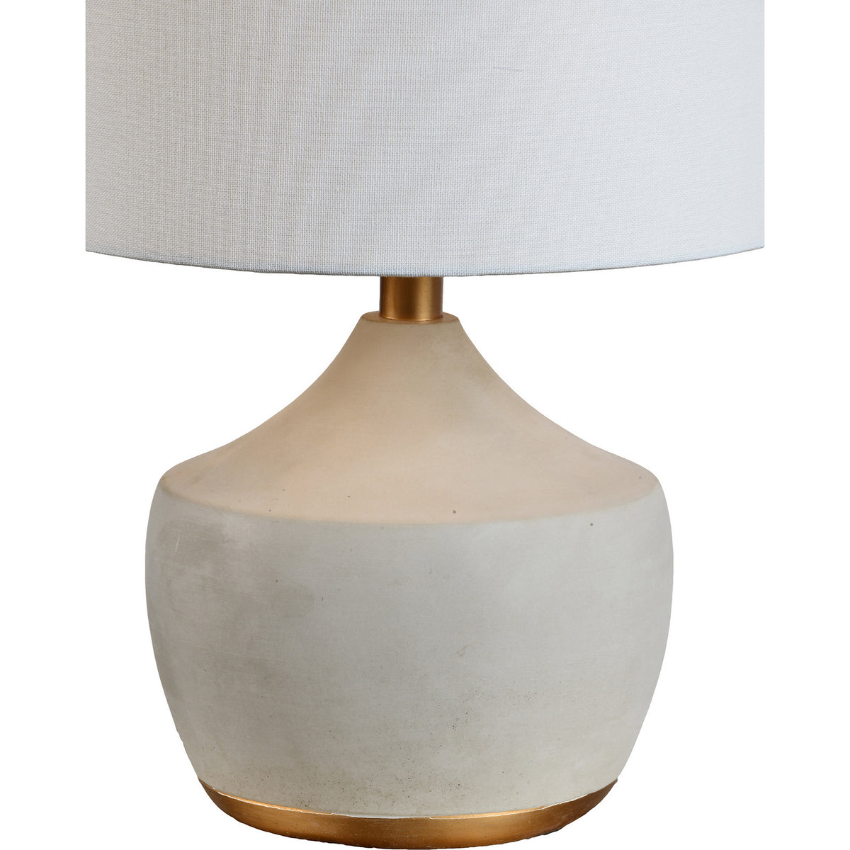 Horme One Light Table Lamp in Gray, Gold