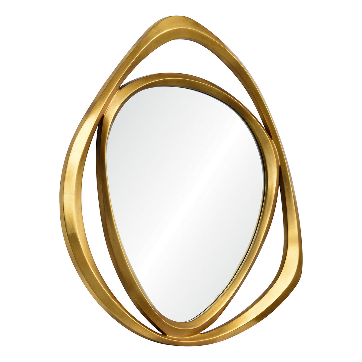 Goldie Mirror in Gold Leaf