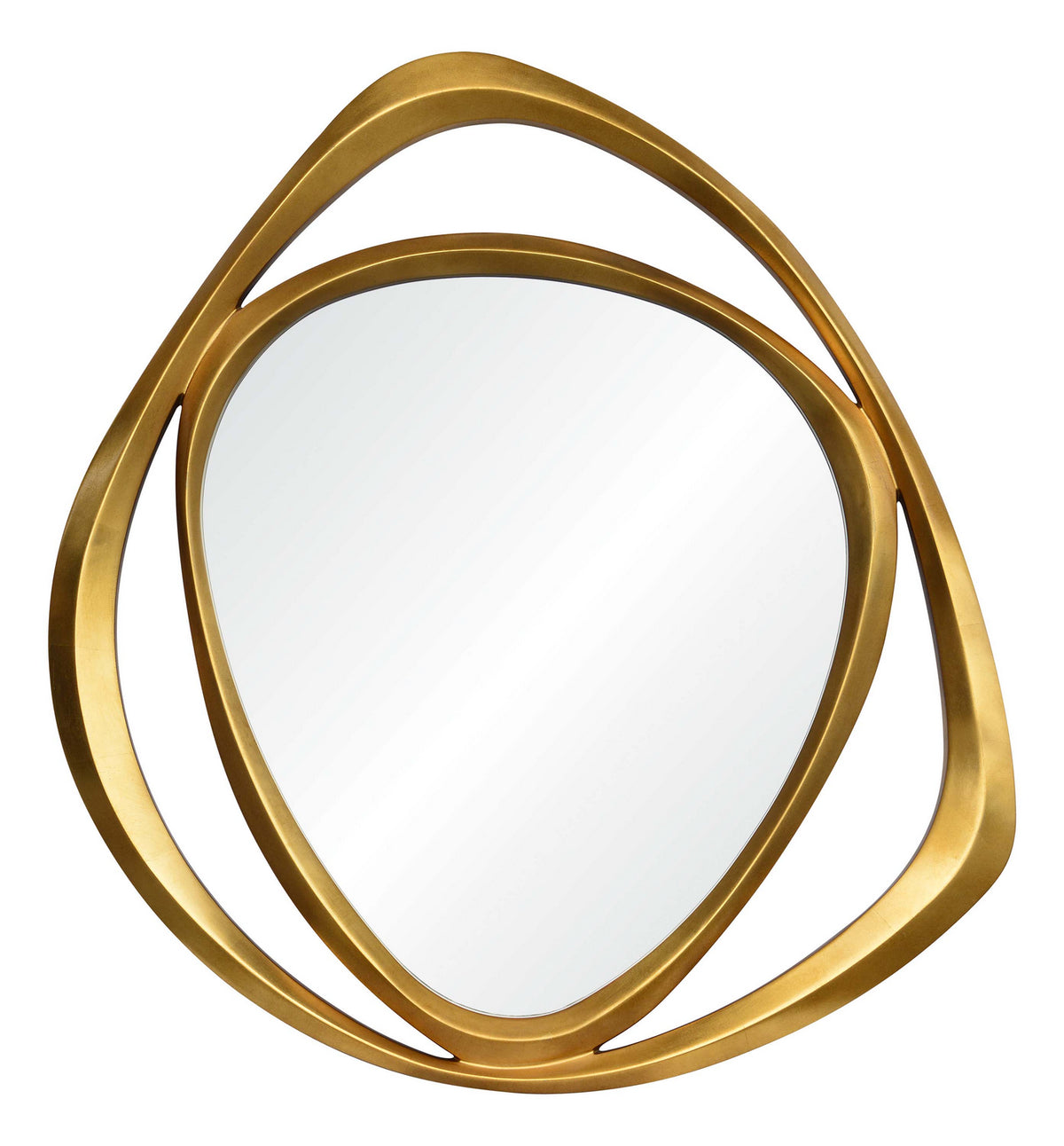 Goldie Mirror in Gold Leaf