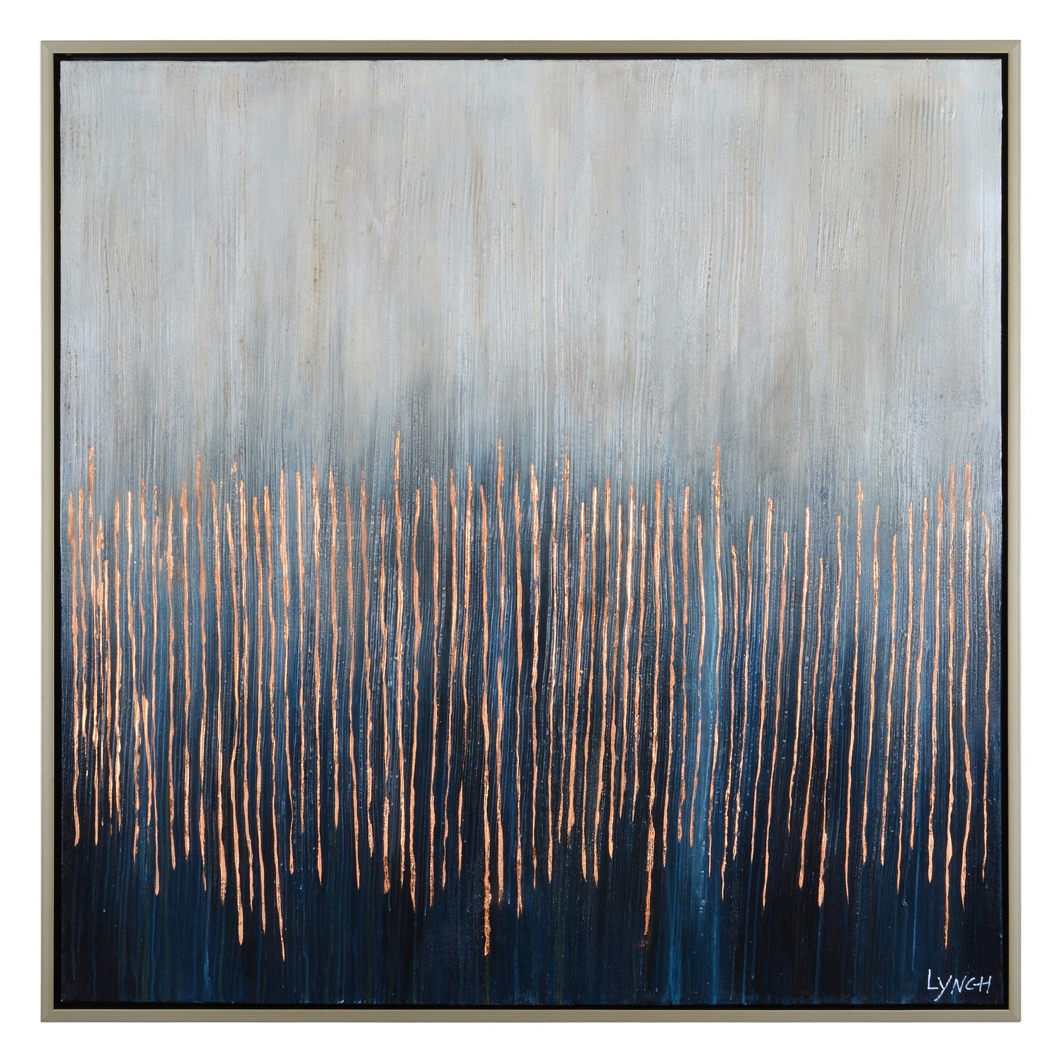 Flynn Painting in Champagne Silver