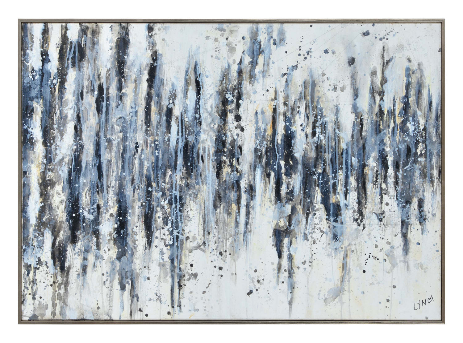 Kombu Painting in Antque silver