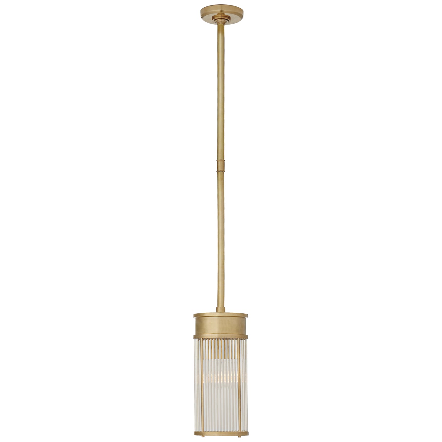 Allen One Light Pendant in Natural Brass